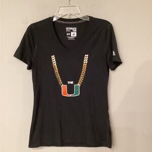 2 University of Miami T-Shirts in Size S/P  in Excellent Preloved Condition!